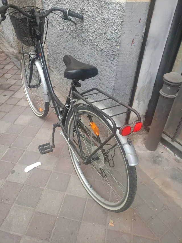 Bicicleta Toplife Negra con Cesta
