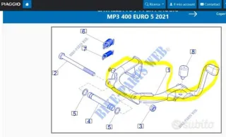 Cavalletto Piaggio MP3 400 Hpe 2021