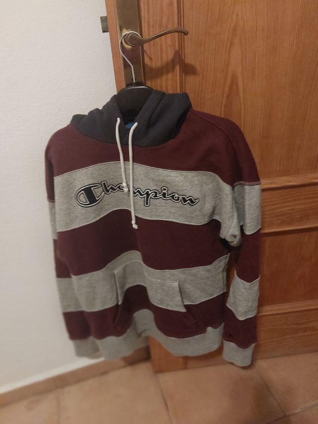 Sudadera Champion Talla S Rayas
