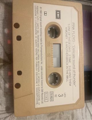 Pink Floyd Delicate Sound of Thunder 2 Cassette