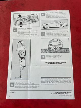Scalextric Instrucciones Mantenimiento Porsche 959