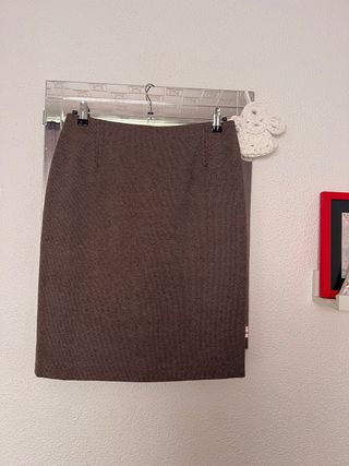 Falda Roberto Verino Talla M Marrón 100% lana