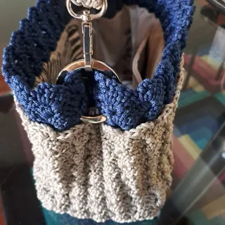 Borsa uncinetto fatta a mano punto Prada