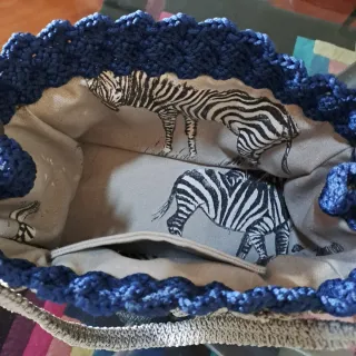 Borsa uncinetto fatta a mano punto Prada