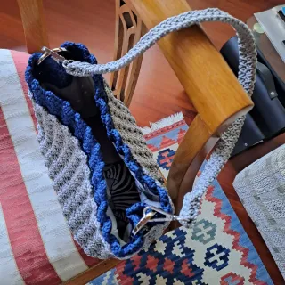 Borsa uncinetto fatta a mano punto Prada