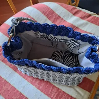 Borsa uncinetto fatta a mano punto Prada