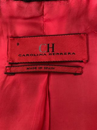 Abrigo vintage Carolina Herrera cuadros