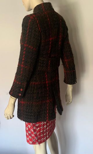 Abrigo vintage Carolina Herrera cuadros