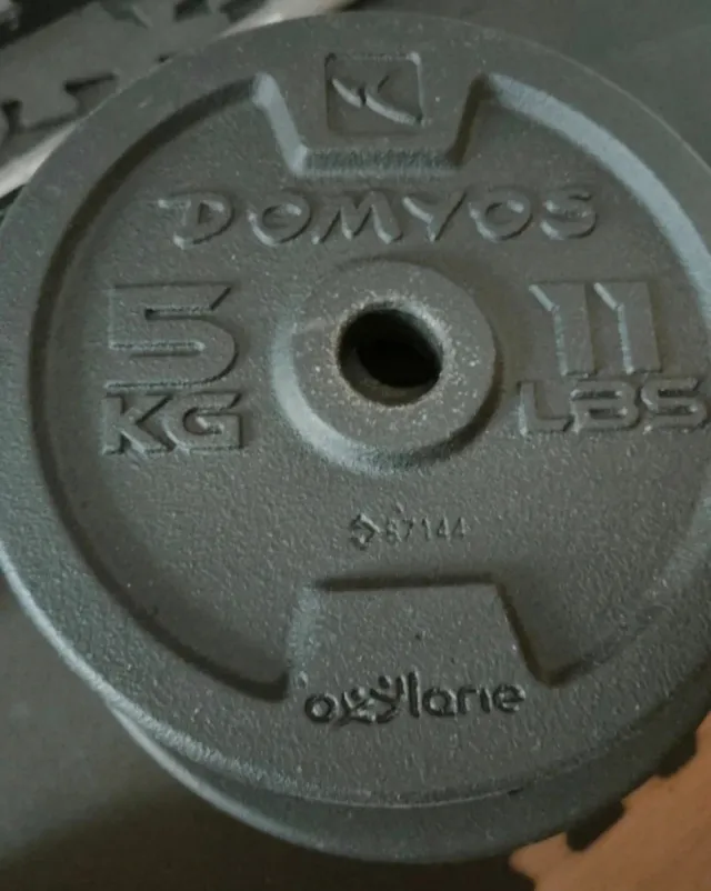 4 discos de peso Domyos 5 kg
