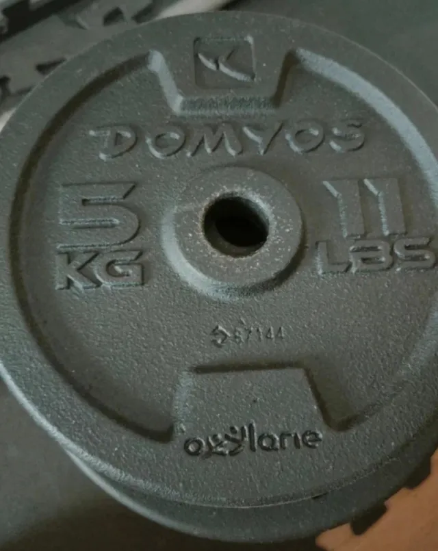 4 discos de peso Domyos 5 kg