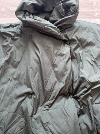 Abrigo largo verde Zara mujer