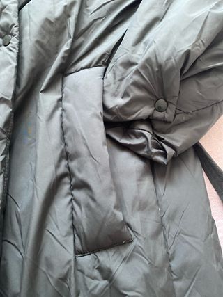 Abrigo largo verde Zara mujer