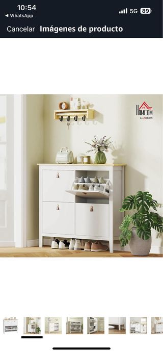 Mueble Zapatero HOMCOM 105x24x95.5cm