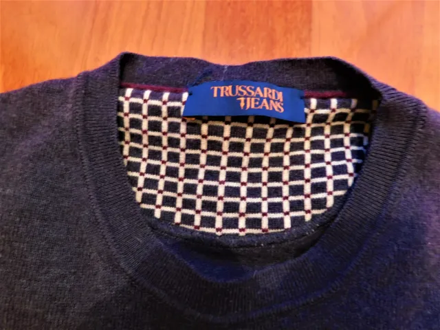 Maglioncino Trussardi Jeans girocollo grigio S