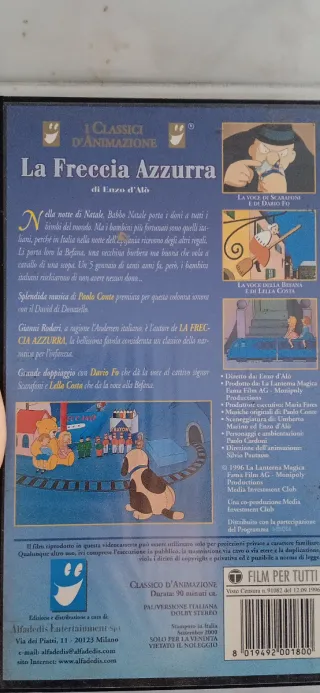 VHS La Freccia Azzurra - Film Animazione 1996