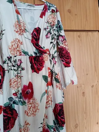 Vestido largo estampado floral