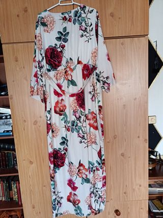 Vestido largo estampado floral