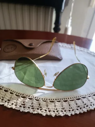 Gafas de sol Ray-Ban Vintage Doradas Verdes