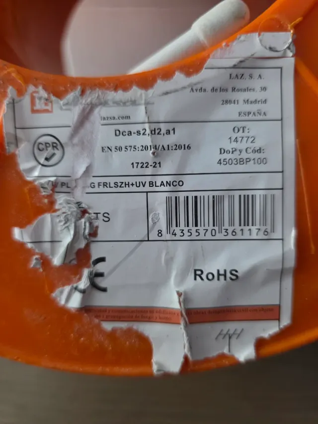 Cable Coaxial Blanco