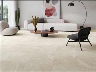Azulejo porcelánico beige 60x120 estilo piedra