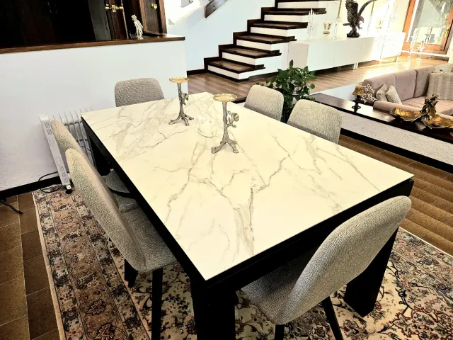 Mesa comedor extensible + 8 sillas