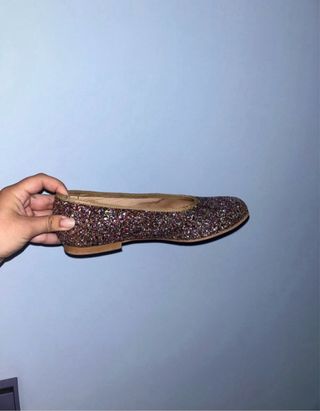 Manoletinas brillantes talla 37