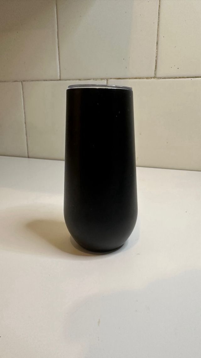 Vaso Tumbler Negro con Tapa