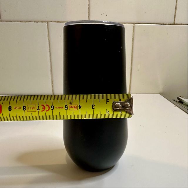 Vaso Tumbler Negro con Tapa