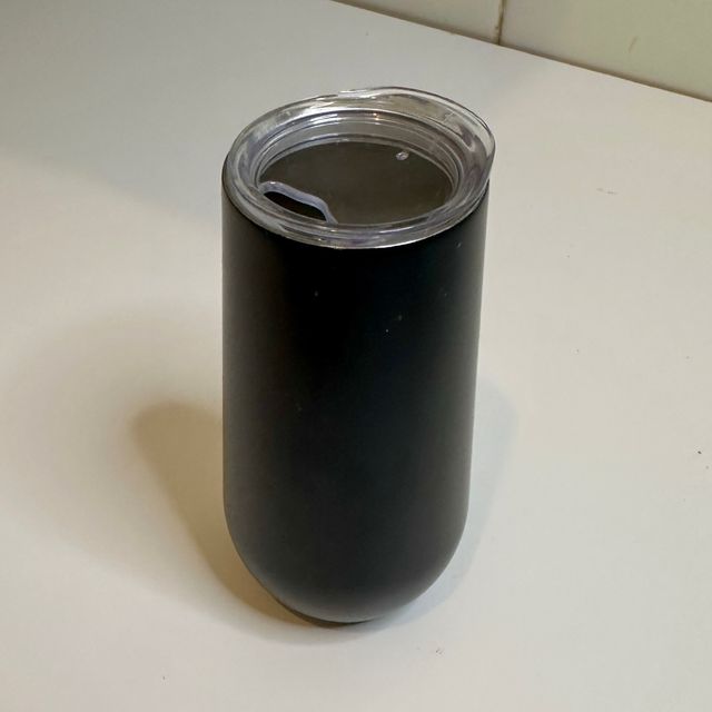Vaso Tumbler Negro con Tapa