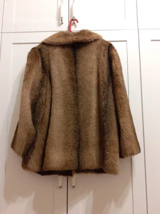 Chaquetón Talla 48 Marrón Sintético