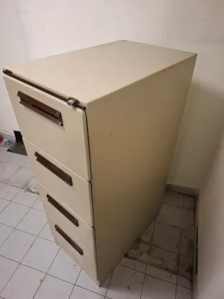 Armario Archivador Metálico Beige 4 Cajones