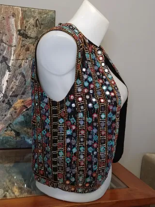 Chaleco Zara con Espejos Talla S