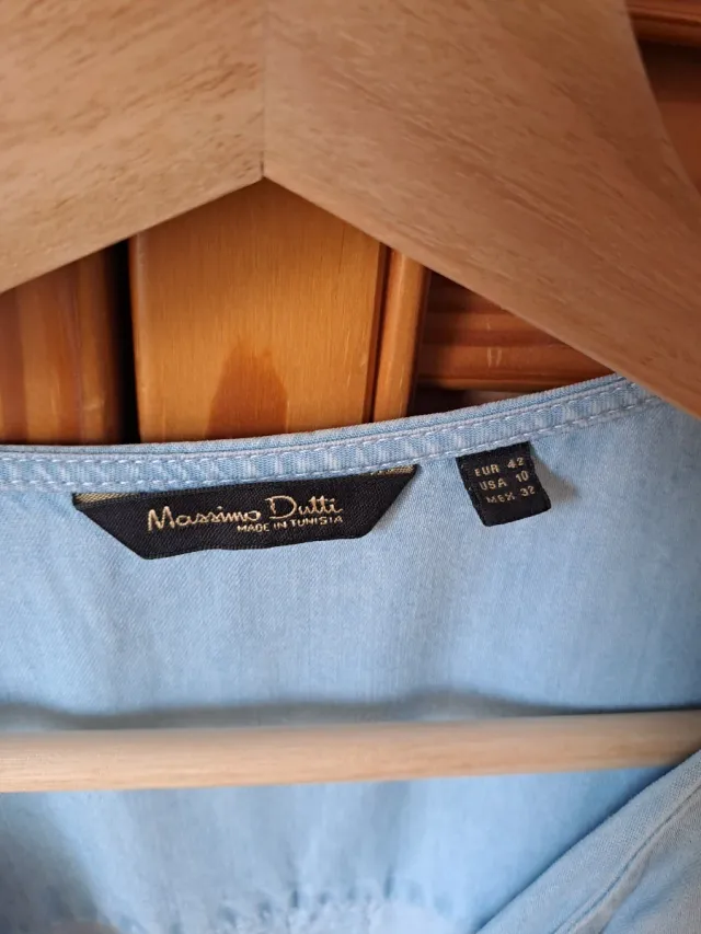 Blusón Massimo Dutti Azul