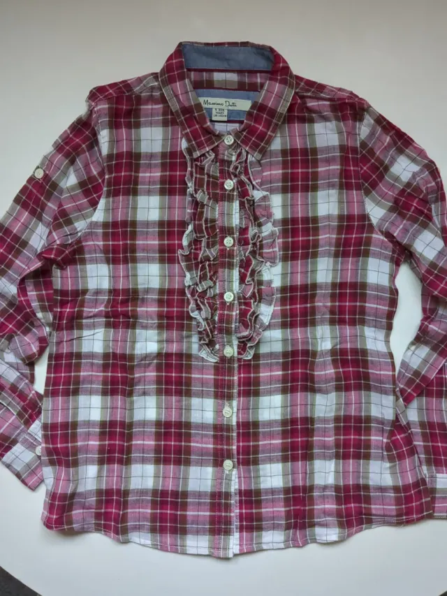 Camisa cuadros niña Massimo Dutti 9-10 años