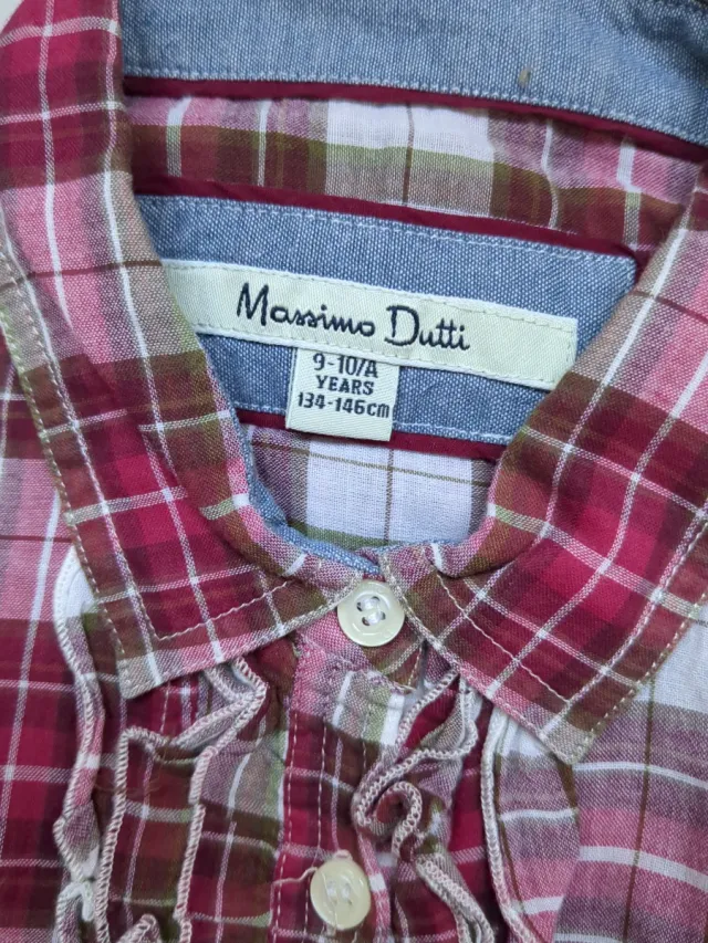 Camisa cuadros niña Massimo Dutti 9-10 años