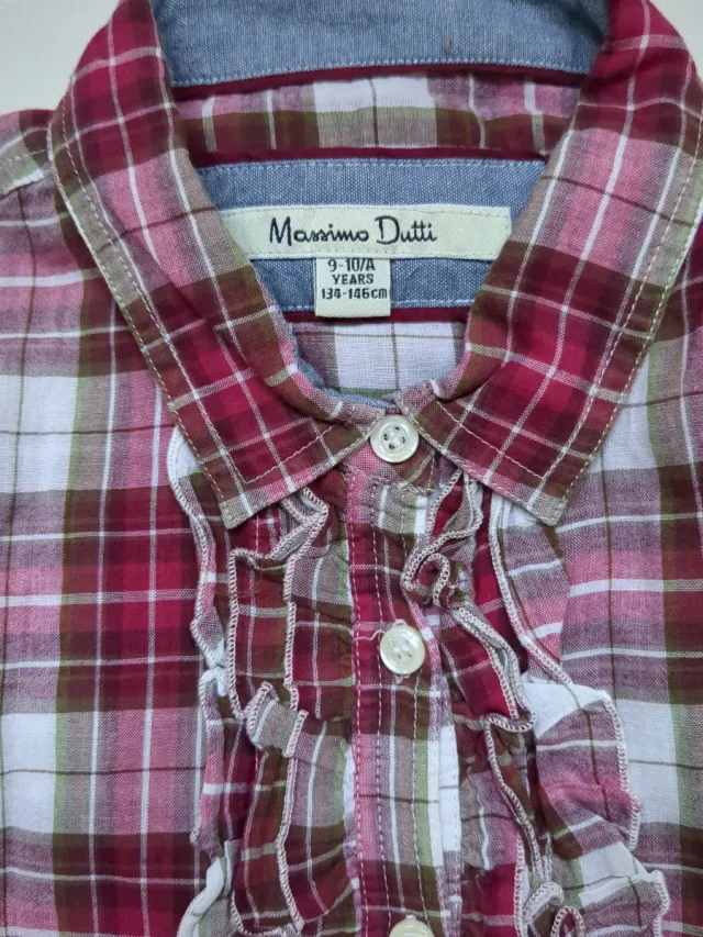 Camisa cuadros niña Massimo Dutti 9-10 años