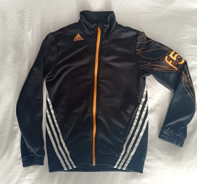 Chaqueta Adidas Negra Naranja Talla 11/12. M