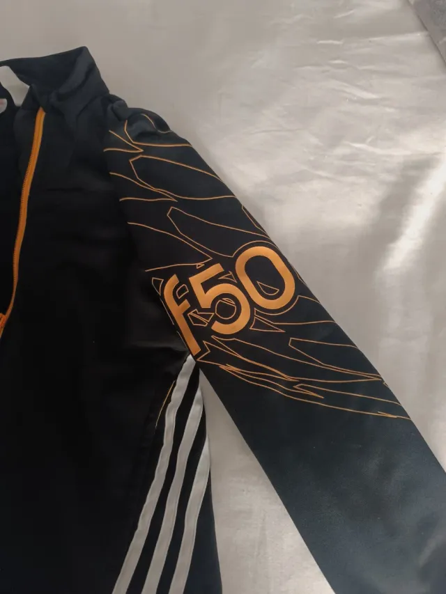 Chaqueta Adidas Negra Naranja Talla 11/12. M