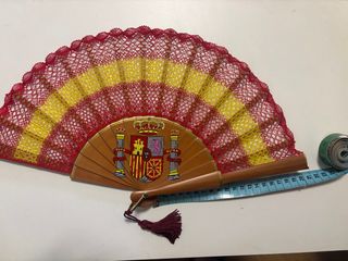 Abanico de bolillos técnica torchon