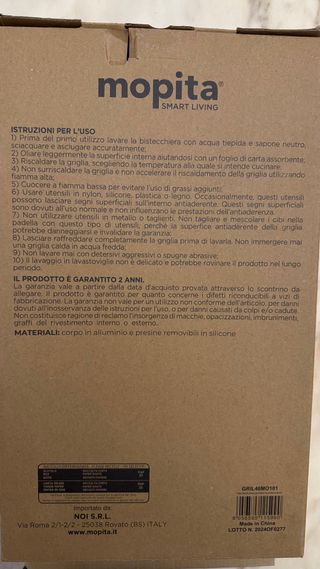 Bistecchiera in alluminio Mopita Smart Living