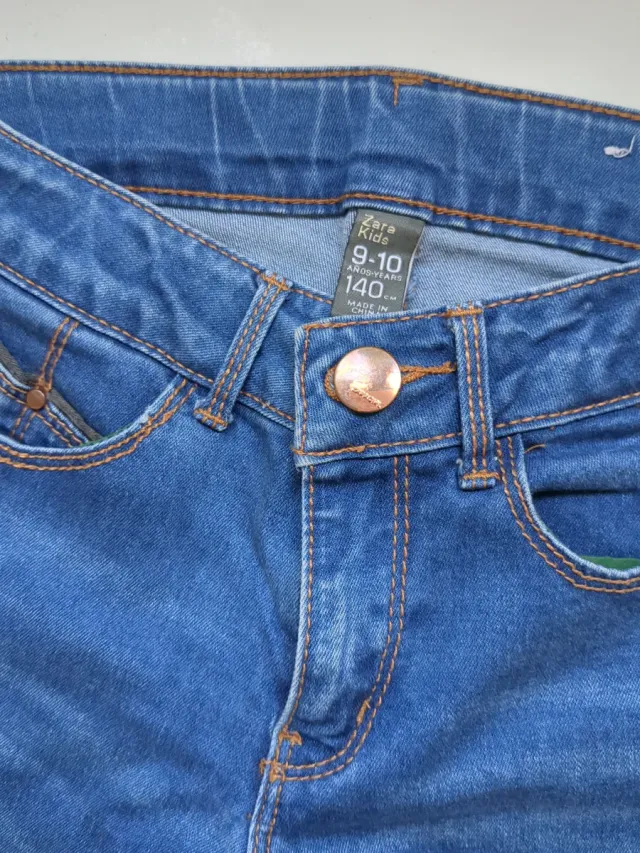 Vaqueros niña Zara elásticos 9-10 años
