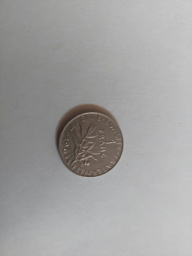 Moneda 1 Franco Francia 1965