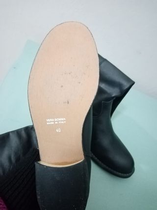 Stivali donna vera pelle neri taglia 40