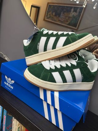 Adidas Campus 00 Verde y Blanco