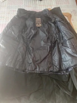 Chaqueta de moto negra