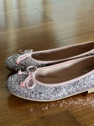 Bailarinas niña Glitter rosa Talla 35