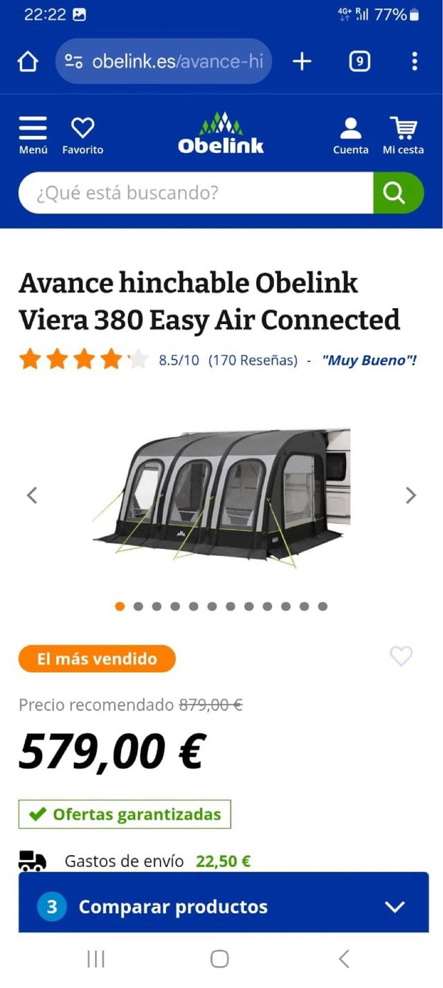carpa para autocaravana