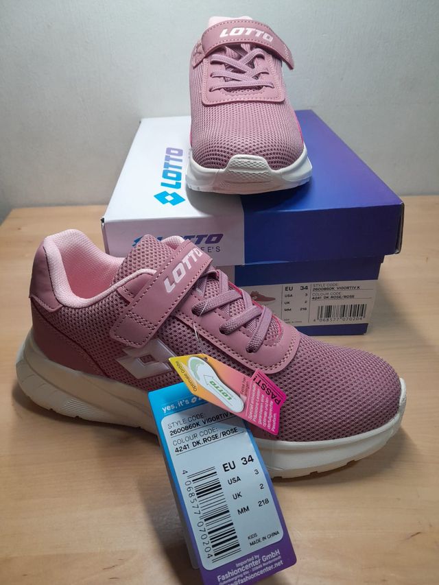 Zapatillas Lotto Niña Rosa Talla 34