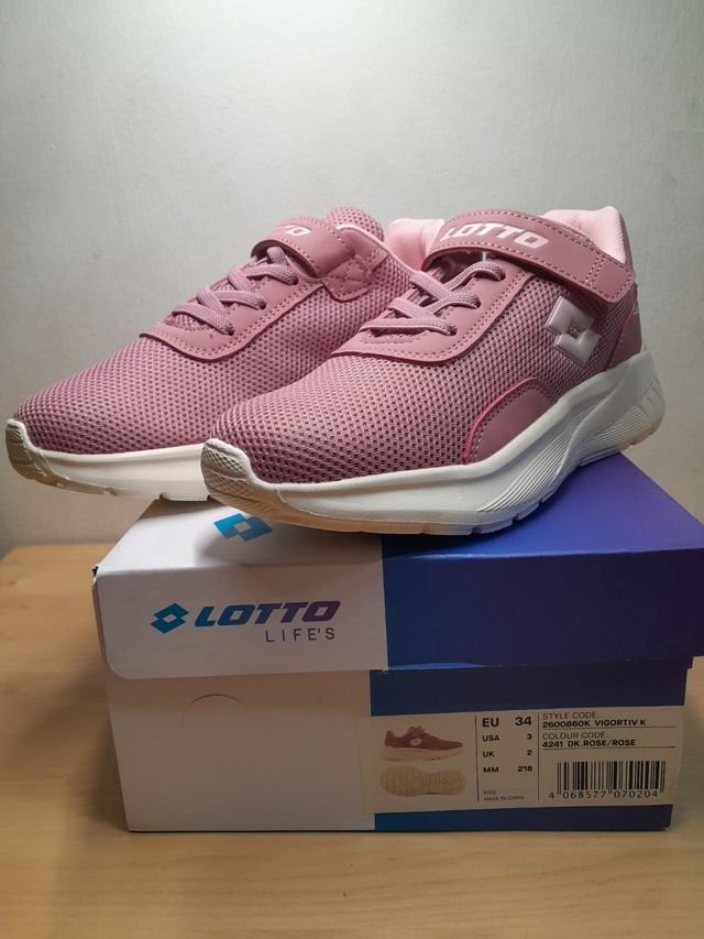 Zapatillas Lotto Niña Rosa Talla 34