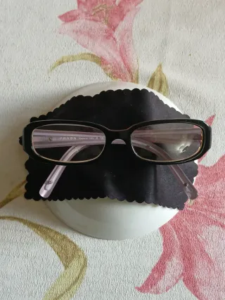 PRADA Occhiali Vista Originali VPR 05L nero/lilla